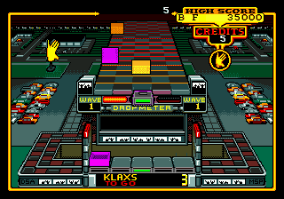 Klax (USA) In game screenshot